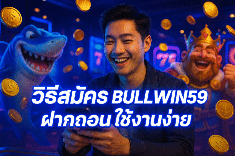 วิธีสมัคร BULLWIN59 ฝากถอนใช้งานง่าย